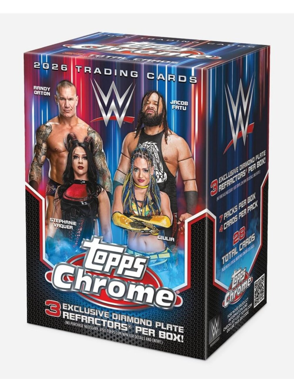 2026 WWE Topps Chrome Factory Sealed Value Box - Collectible Trading Cards